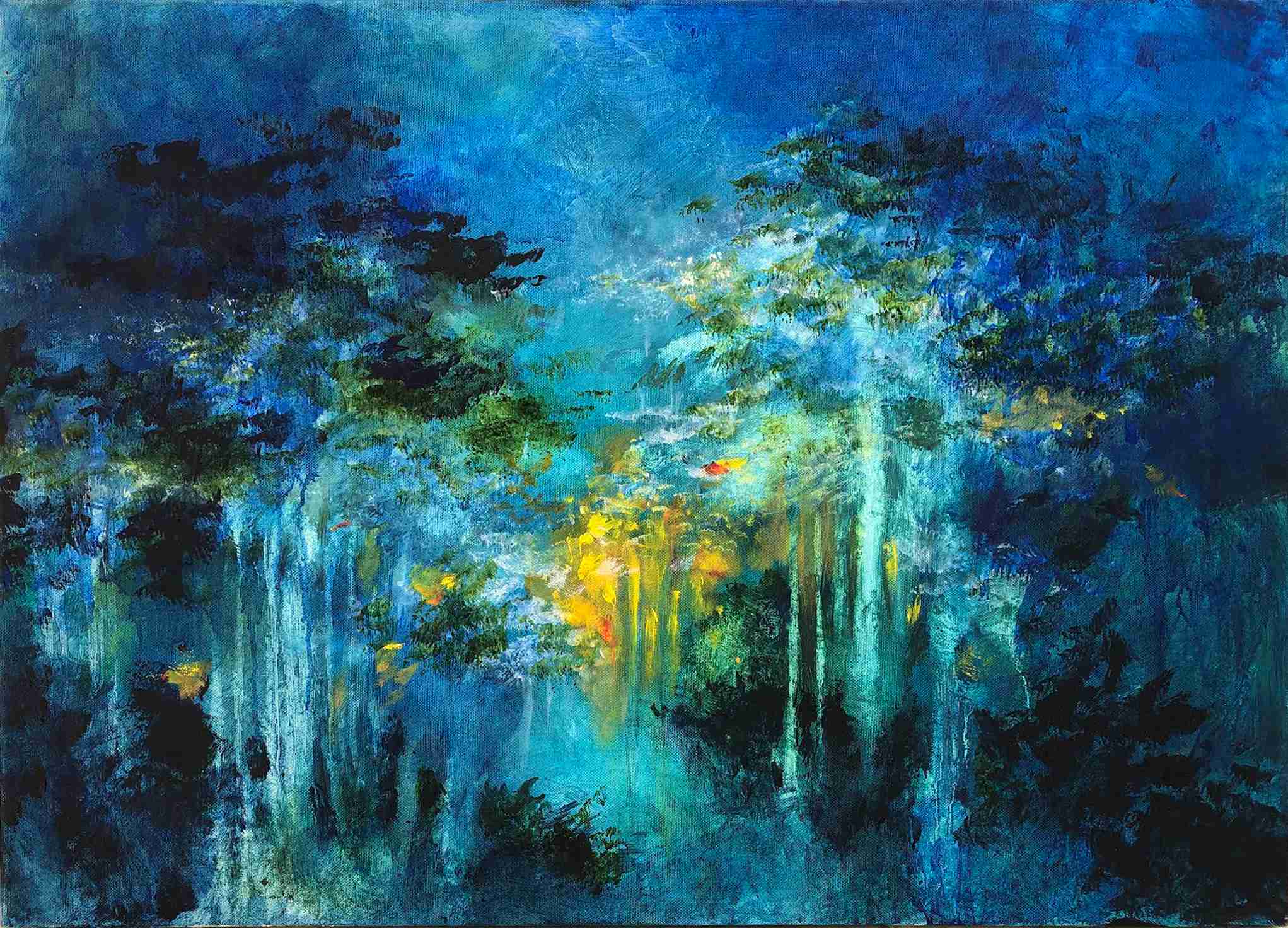 Distant light. Oil on canvas, Rivka Aderet Myers