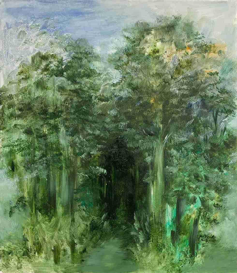 Path in the forest. Oil on canvas, Rivka Aderet Myers