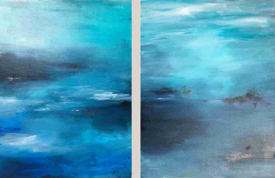 Sea and Sky. Oil on canvas, Rivka Aderet Myers