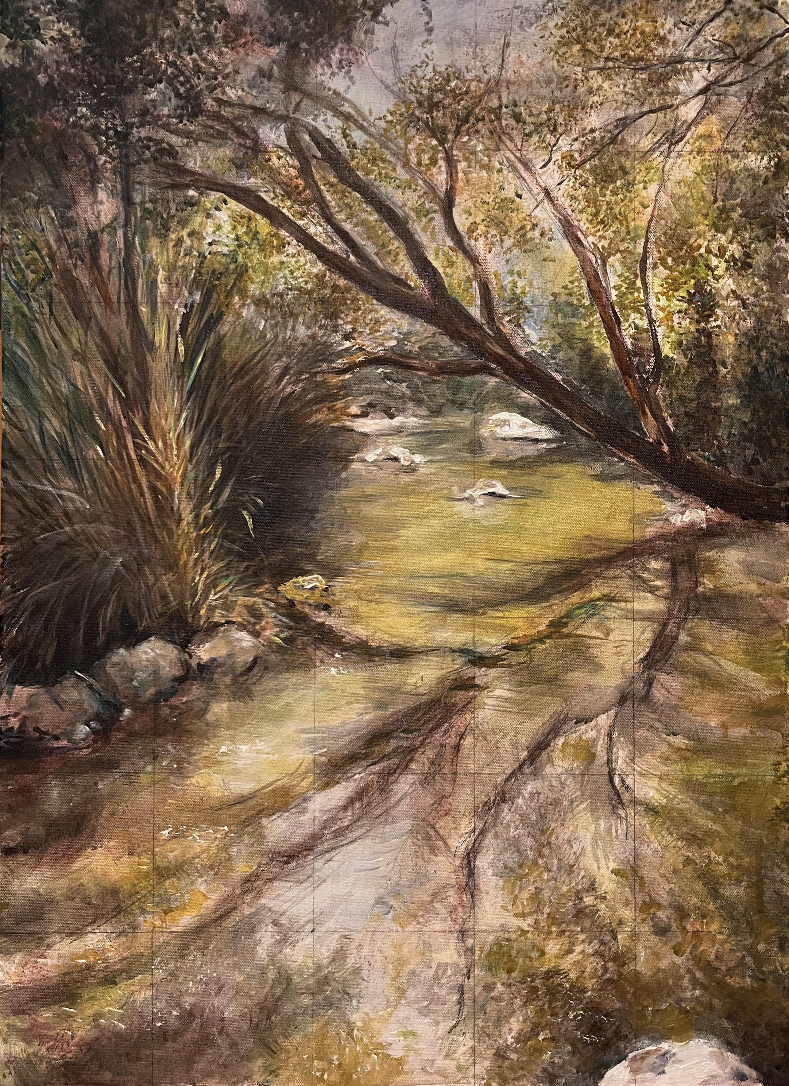 White Sunset. Oil on canvas, Rivka Aderet Myers